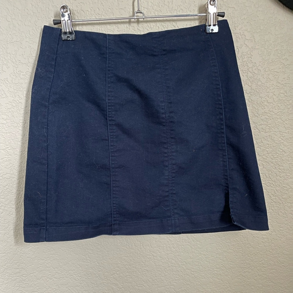 Navy Mini Skirt